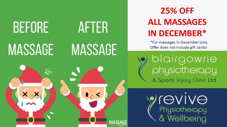 25% Off All Massages in December